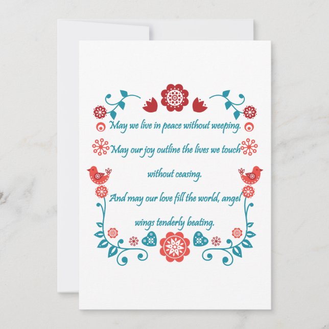 Invitation Bénédiction 30 (Devant)