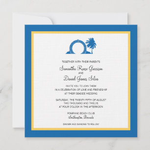 Invitation Bermudes Moongate Mariage Destination