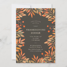 Berries rouges et Feuille Dîner Brown d'action de 