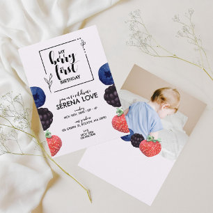 Invitation Berry First   1er anniversaire   Berry mixte   Vio