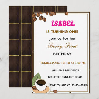Invitation Berry First anniversaire