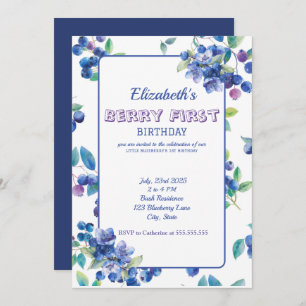 Invitation Berry First Birthday
