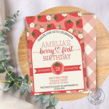 Berry First Strawberry Anniversaire