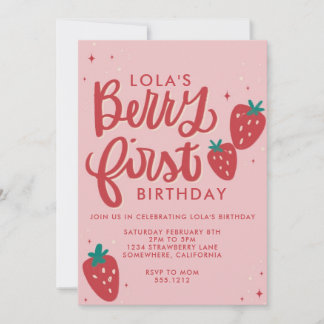 INVITATION BERRY PREMIER ANNIVERSAIRE