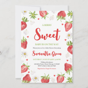 Invitation Berry Sweet Baby shower