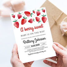 Berry Sweet Baby sur le chemin Baby shower fille