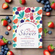 Berry Sweet fraise Baby shower bleuet