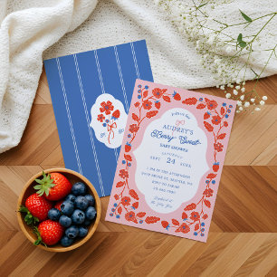 Invitation Berry Swewberries Blueberries & Blooms