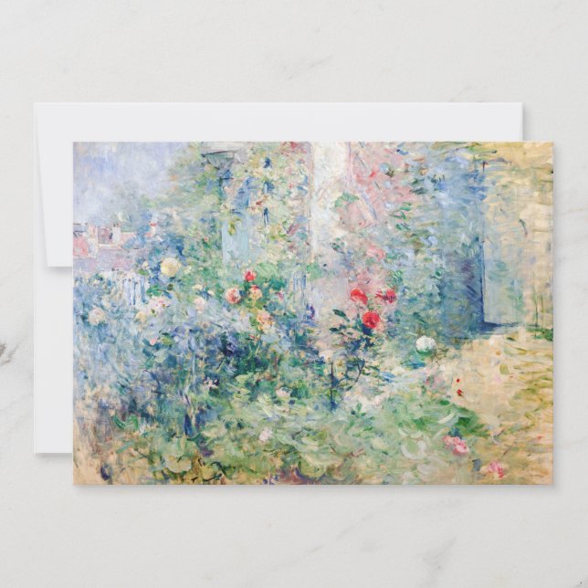 Invitation Berthe Morisot - Le jardin à Bougival (Devant)
