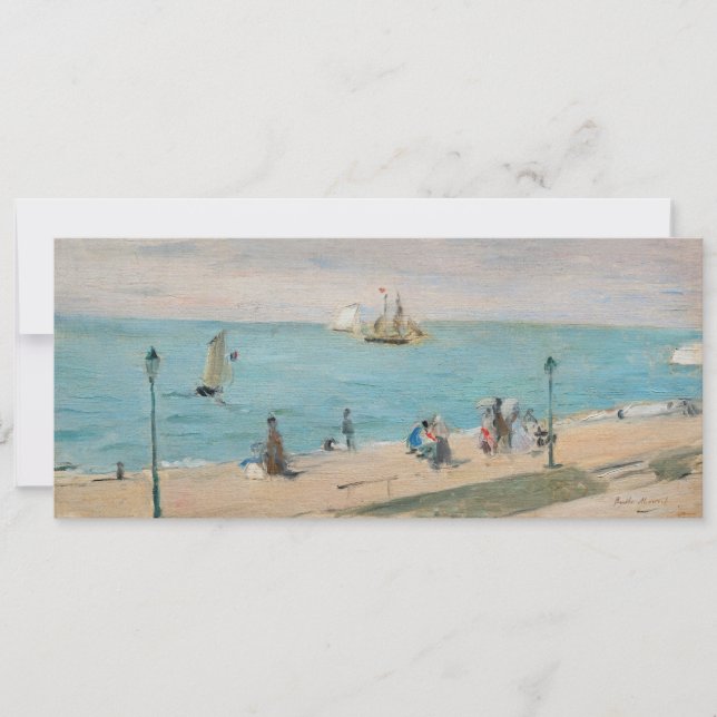 Invitation Berthe Morisot - Sur la plage, Les Petites-Dalles (Devant)
