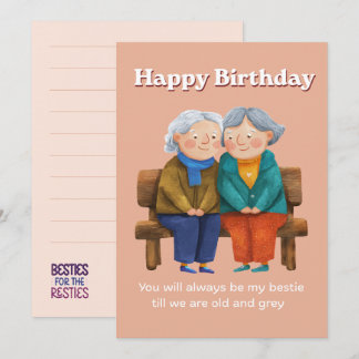 Invitation Best friend Birthday Card