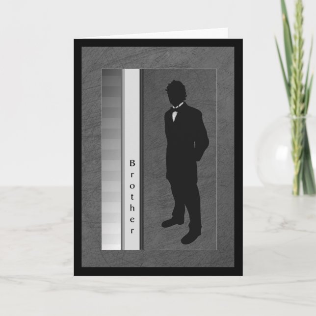 Invitation Best Man Request Frère Mariage (Devant)