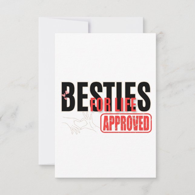 Invitation besties for life (Devant)