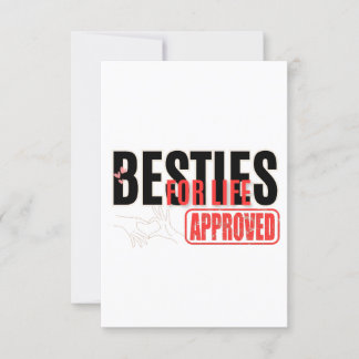 Invitation besties for life