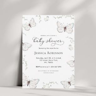 Invitation Beurre blanc délicieux Jardin Baby shower fille