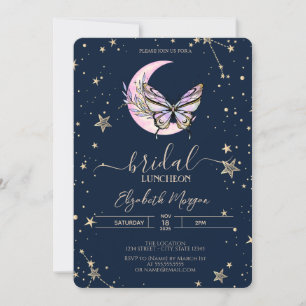 Invitation Beurre céleste de lune Bleu nuptiale