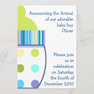 Invitation Biberon d'Oliver