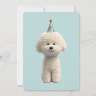 Invitation Bichon Frise Birthday Party