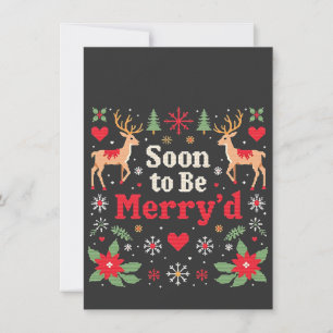 Invitation Bientôt des couples de Noël drôles et joyeux