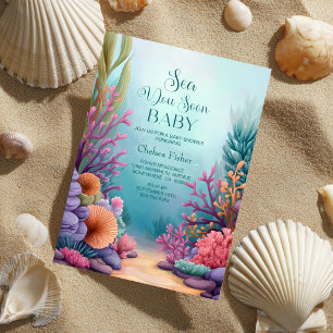 Invitation Bientôt sous l'océan Baby Shower