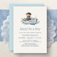 Bienvenue à bord pour un garçon - Baby Shower Mari