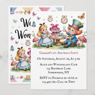 Invitation Bienvenue À La Fête Du 1Er Anniversaire De Wonderl