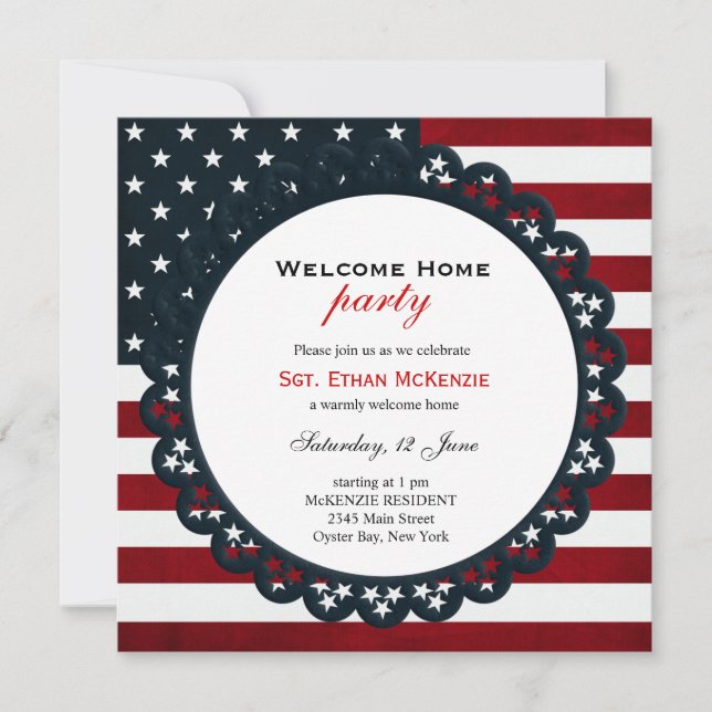Invitation Bienvenue à la maison (Devant)