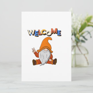 Invitation Bienvenue à la paix Gnome