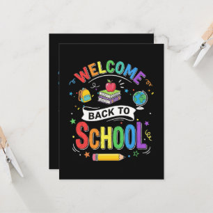 Invitation Bienvenue à l'école les enfants Enseignant Premier