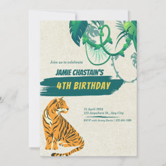 Invitation Bienvenue à l'Invitation du 4e anniversaire de la