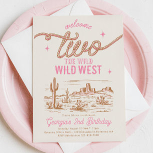 Invitation Bienvenue à l'Invitation Wild Wild West