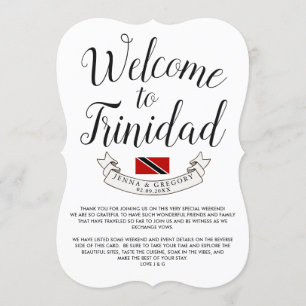 Invitation Bienvenue à Trinidad   Destination Faveur Mariage