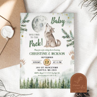 Bienvenue au Baby shower Pack Forest Wolf