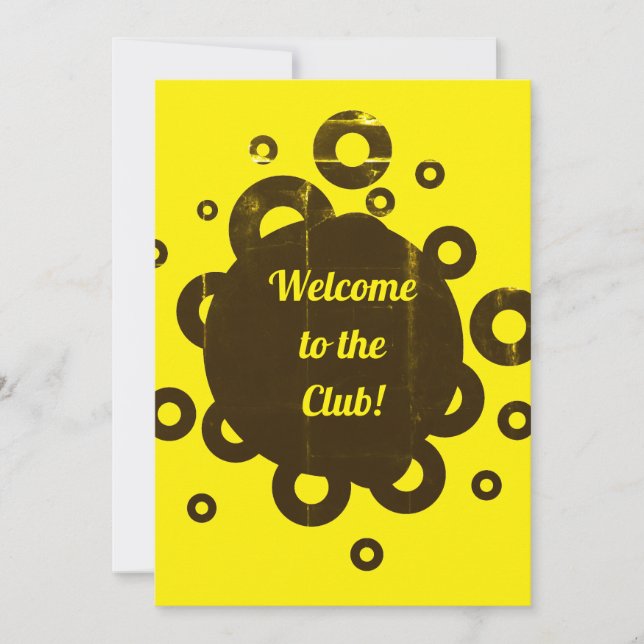 Invitation Bienvenue au Club (Devant)