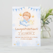 Bienvenue Bébé Garçon – Un Paquet de Joie