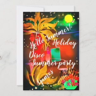 Invitation Bienvenue ! Fête de plage