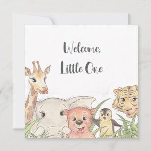 Invitation Bienvenue Petit(e) Safari Bébé Félicitations