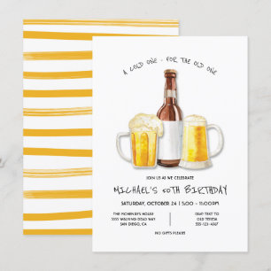 Invitation Bière Anniversaire fête devenant plus vieux drôle