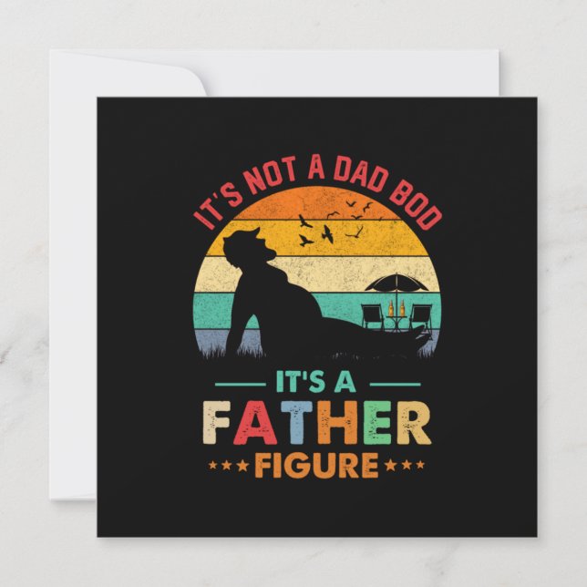 Invitation Bière Ce n'est pas un papa Bod C'est un père Figur (Devant)