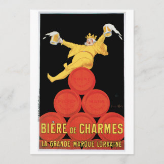 Invitation Biere de Charmes/carte d'anniversaire