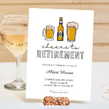 Bière moderne pour trinquer à la fête de retraite