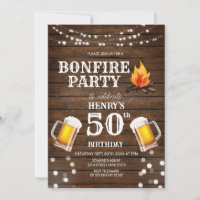 Bière Rustique Bois Bonfire 50e anniversaire