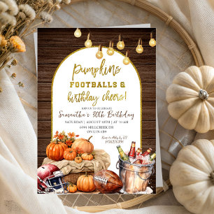 Invitation Bières de football pour adultes Fête d'anniversair