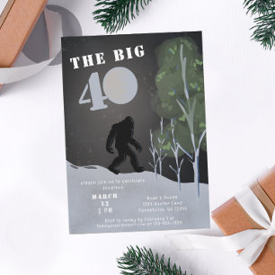 Invitation Big Foot Wild Adventure 40e anniversaire