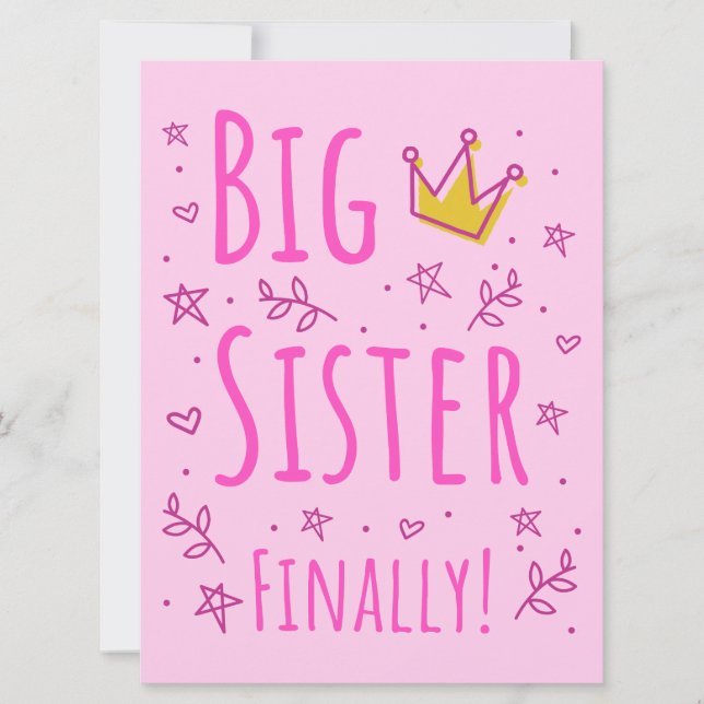 Invitation Big Sister III (Devant)