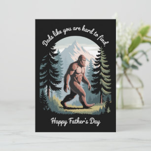 Invitation Bigfoot Fête des pères Sasquatch Drôle Papa