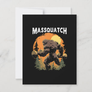 Invitation Bigfoot Massquatch Drôle