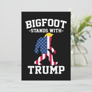 Invitation Bigfoot Se Déplace Avec Les Élections Trump De 202
