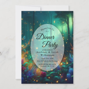 Invitation Bijoux en radiant de la forêt enchantée Accueil Dî