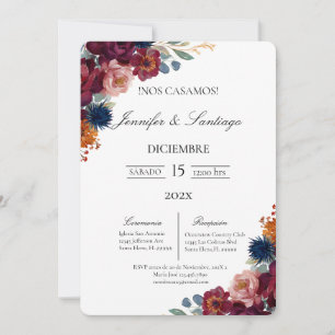Invitation Bijoux thème mariage